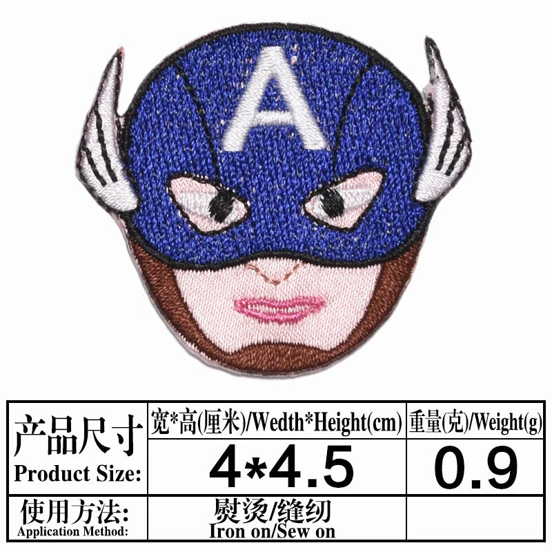 Naszywka Avengers Captain America – haftowana twarz