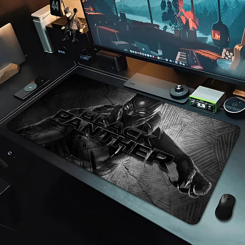 Podkładka pod mysz XXL Gaming Black Panther - Monochromatyczna czarna do biura