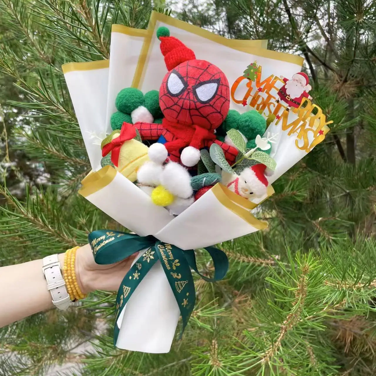Bukiet Avengers Spider-Man – ręcznie wykonany prezent z pluszakiem