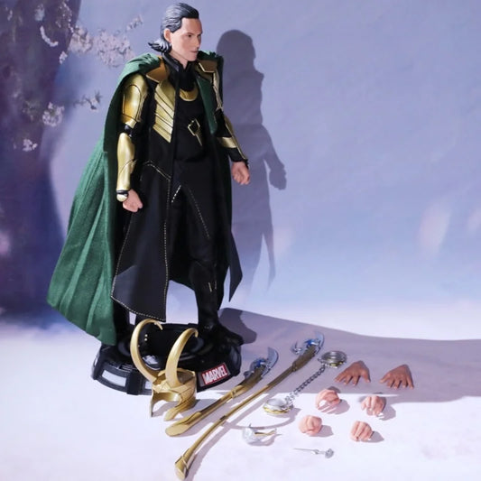 Figurka Loki 1/7 Deluxe Marvel - kask, berło, wymienne dłonie