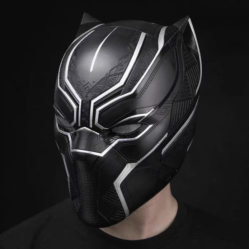 Hełm cosplayowy Black Panther – skala 1:1, do noszenia, wysoki poziom detali