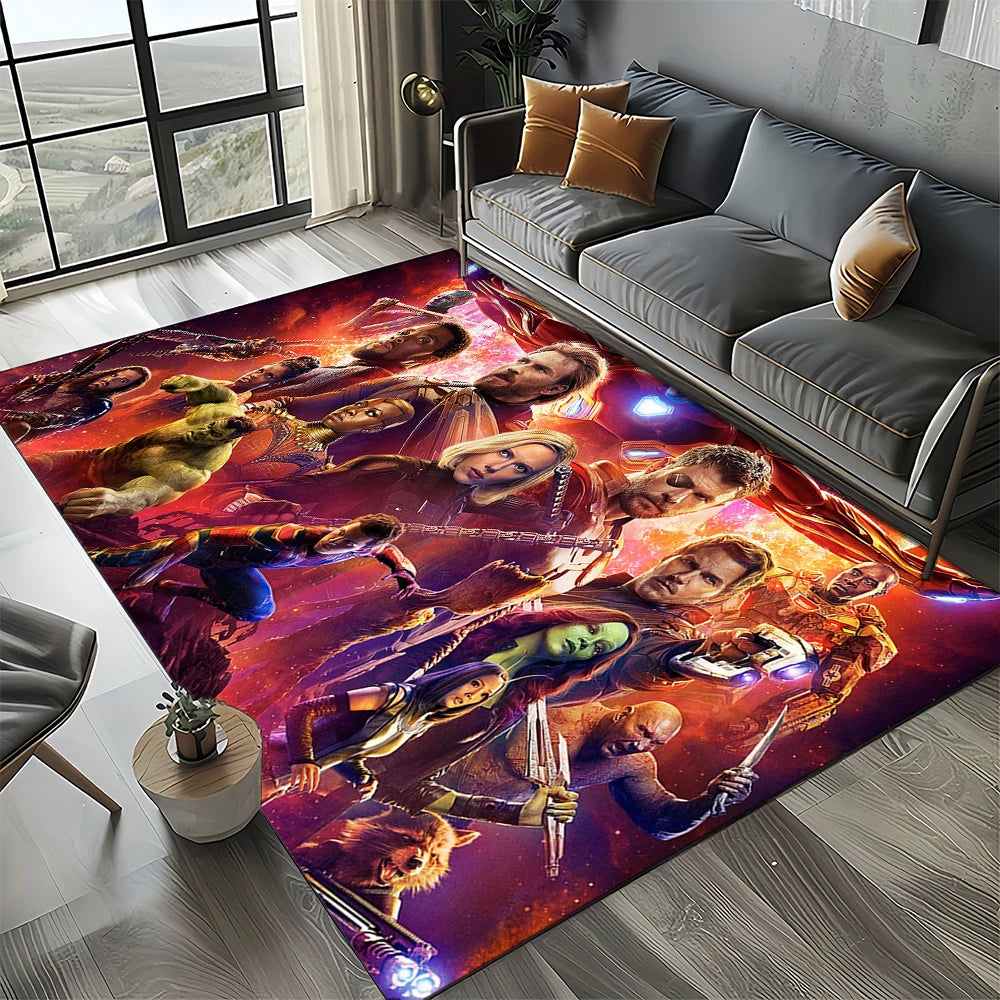 Dywan Avengers 3D – wzór z Hulkiem w zbliżeniu, zielony