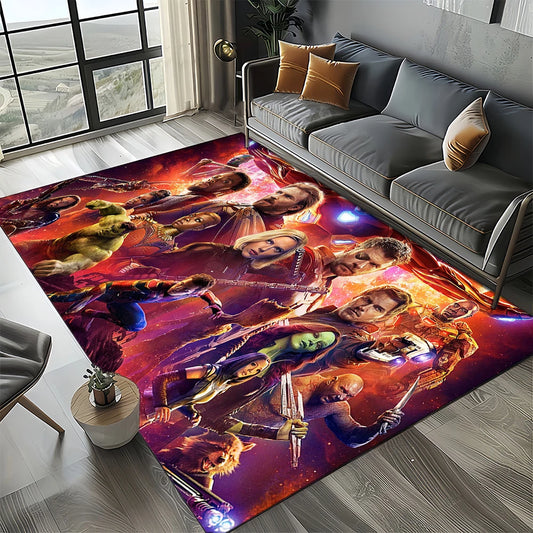 Dywan Avengers 3D – wzór z Hulkiem w zbliżeniu, zielony