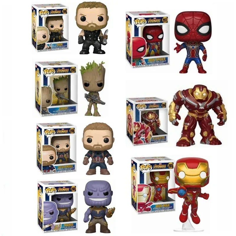 Kolekcja figurek Funko Pop Avengers – zestaw różnych postaci