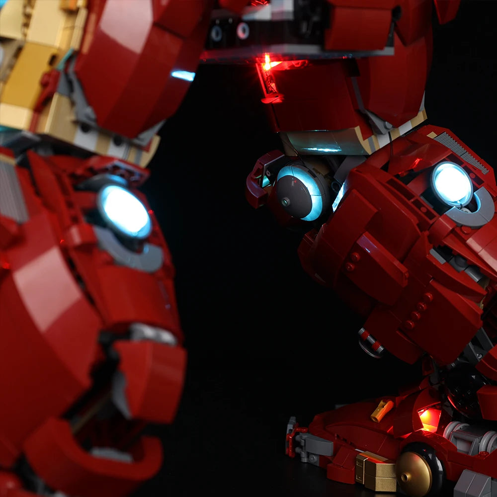 Zestaw podświetlenia LED do LEGO Hulkbuster 76210 – kompletne oświetlenie
