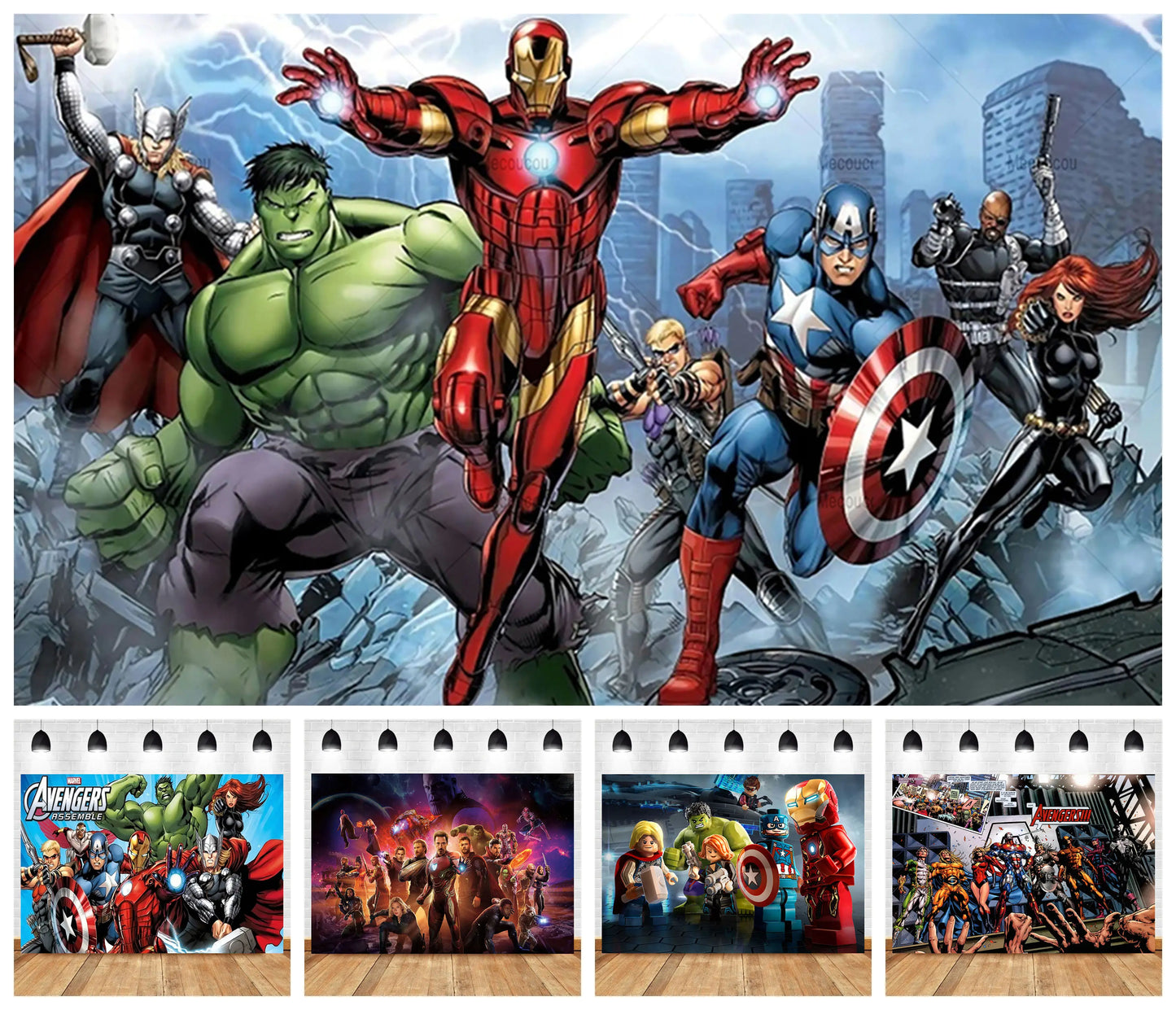 Plakat trio Avengers – Iron Man, Thor, Captain America