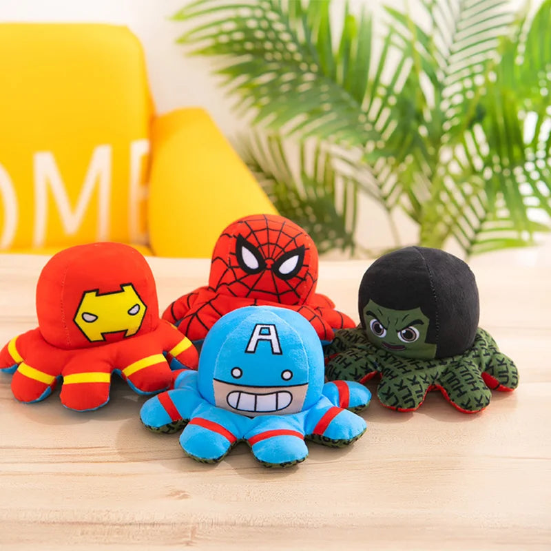 Odwracalna pluszowa ośmiornica Avengers – wielobohaterowa, dwustronna