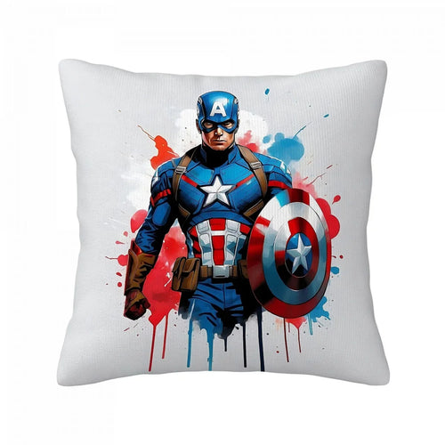 Poszewka na poduszkę Captain America – rozpryski farby