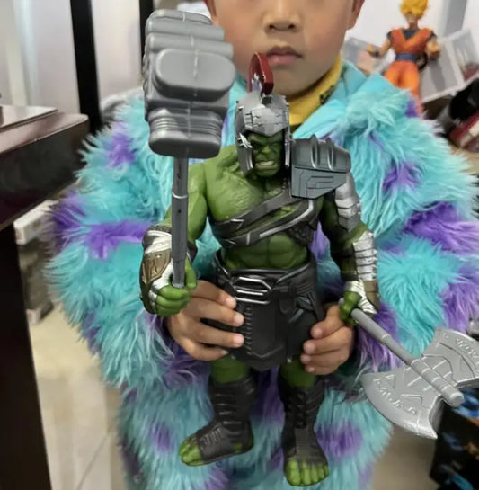 Figurka Avengers Thor: Ragnarok – ruchoma, z młotem i toporem, 30 cm
