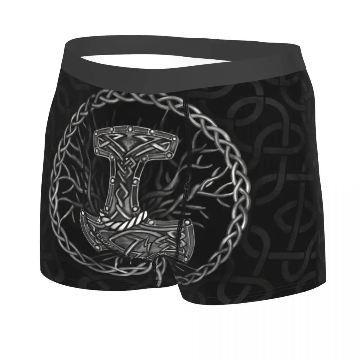 Bokserki Thor – młot Mjolnir i celtyckie drzewo życia
