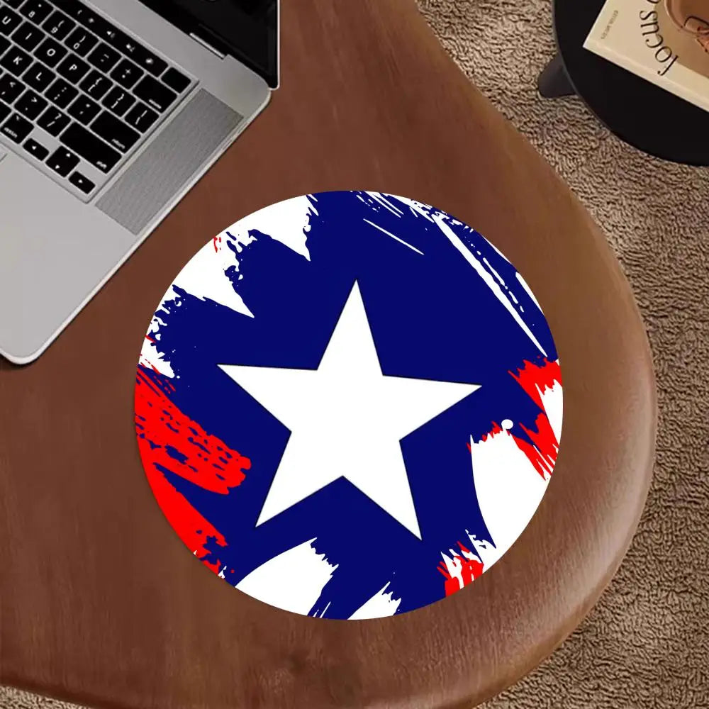 Podkładka pod mysz Avengers Captain America – Okrągła niebieska tarcza