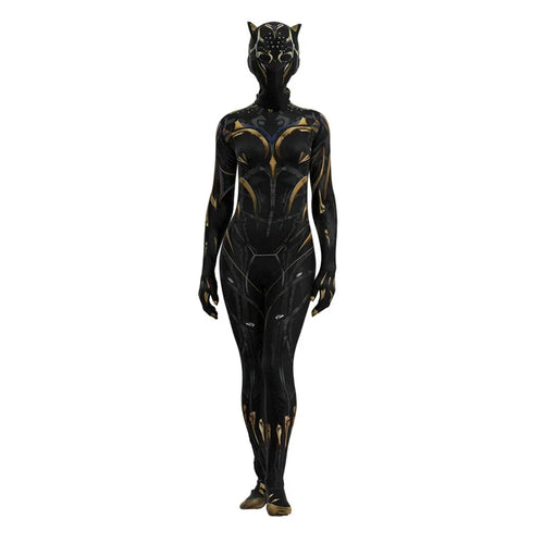 Kostium Shuri Black Panther – czarno-złoty kombinezon (kobieta)