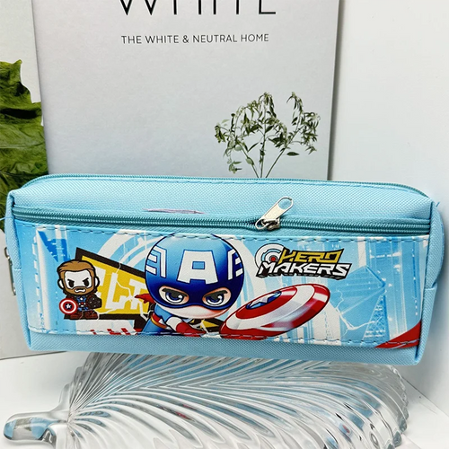 Piórnik Chibi Captain America – Błękitny