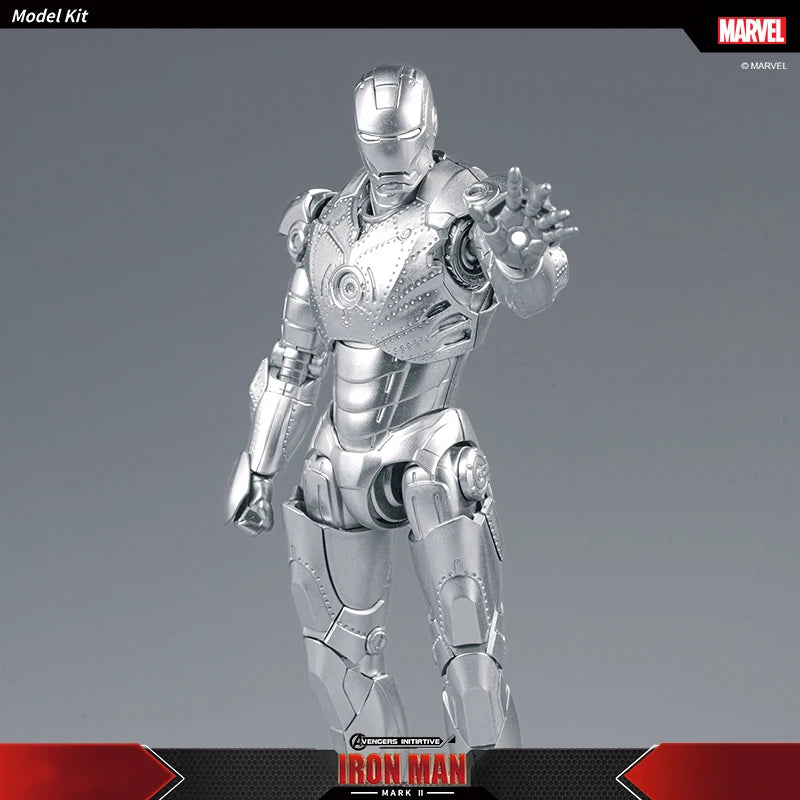 Figurka Fondjoy Iron Man MK2 — srebrna zbroja z pudełkiem
