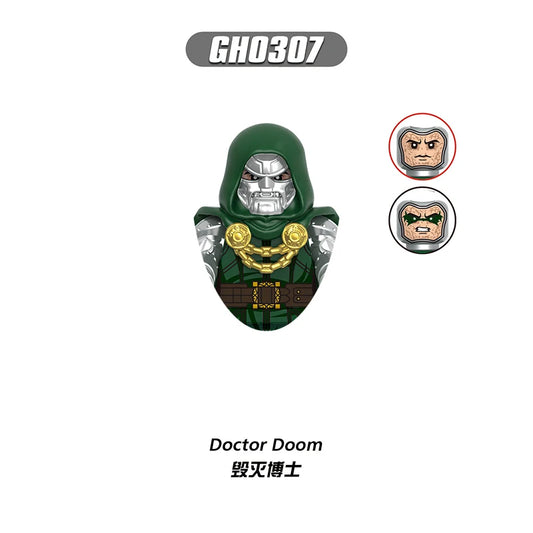 Figurka z klocków Building Blocks Doctor Doom – zbroja ze złotymi dyskami