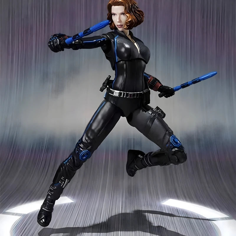 Figurka Marvel Legends Black Widow - realistyczny, świecący kombinezon