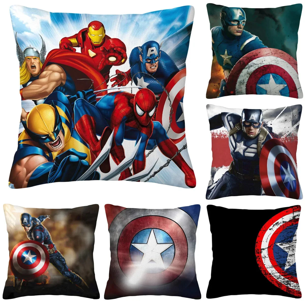 Poszewka na poduszkę Avengers – grupa, plakat Civil War