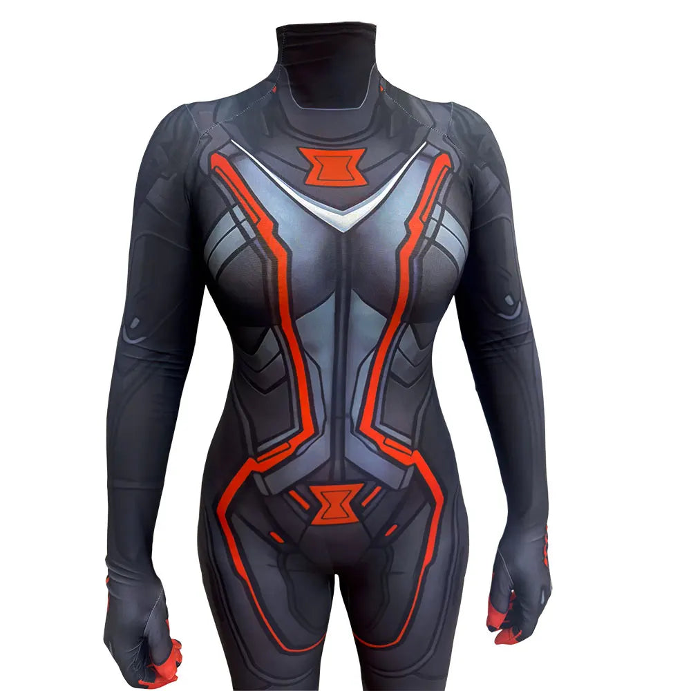 Damski kombinezon Avengers Black Widow – cosplayowy zentai 3D