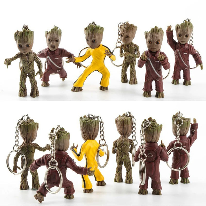 Brelok Baby Groot, figurka 3D - różne kostiumy, kolekcja