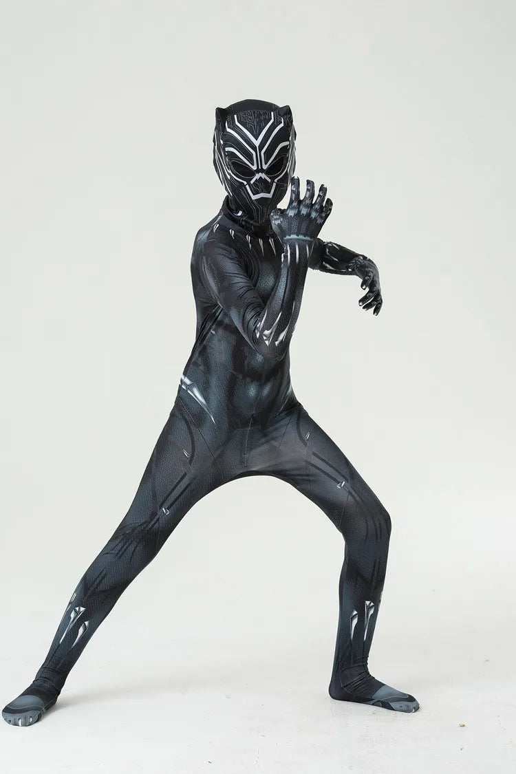 Strój Black Panther – pełny kombinezon z maską