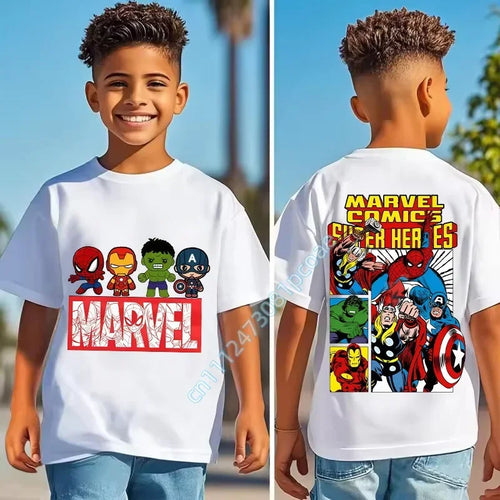 Koszulka dziecięca Marvel Comic’s Super Heroes – komiksy na plecach