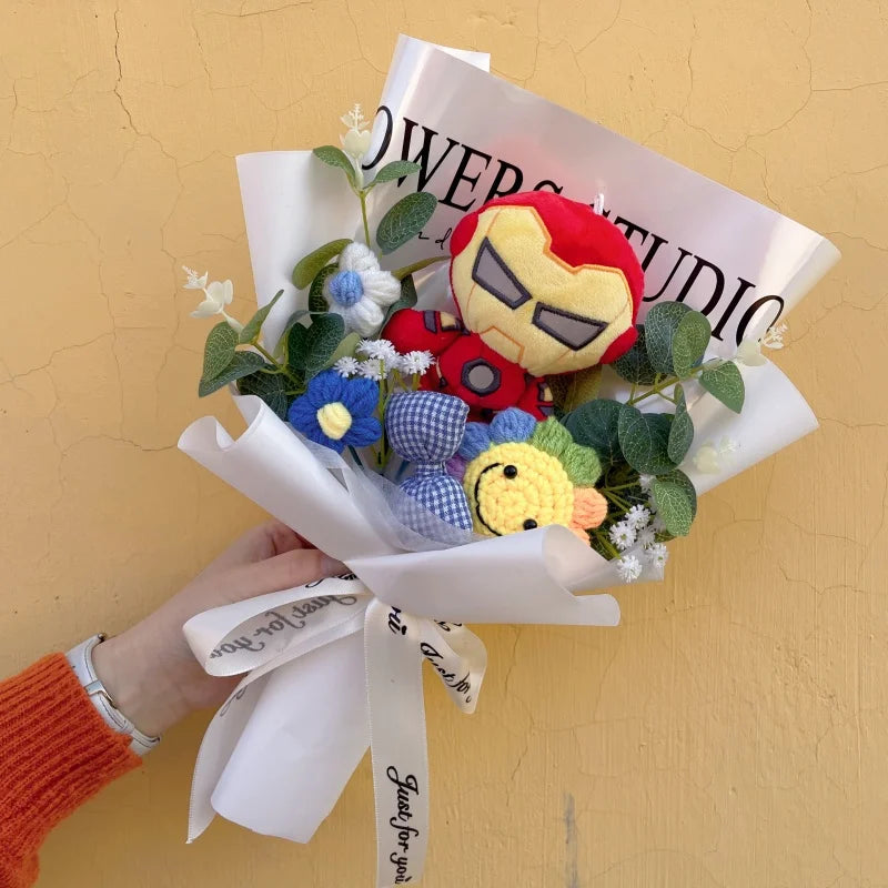 Bukiet Avengers Spider-Man – ręcznie wykonany prezent z pluszakiem