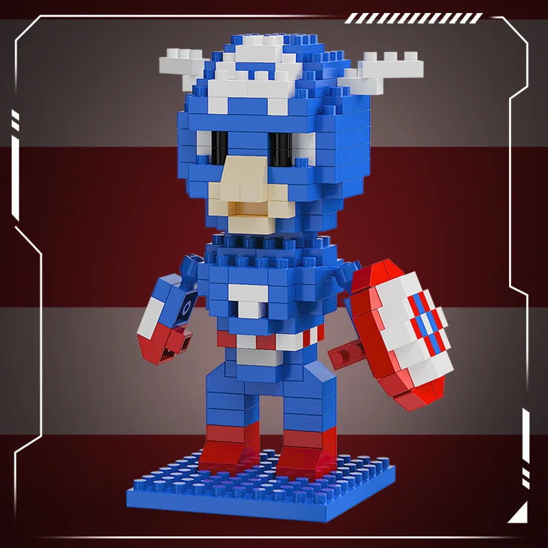 Klocki konstrukcyjne Avengers Captain America Chibi — tarcza