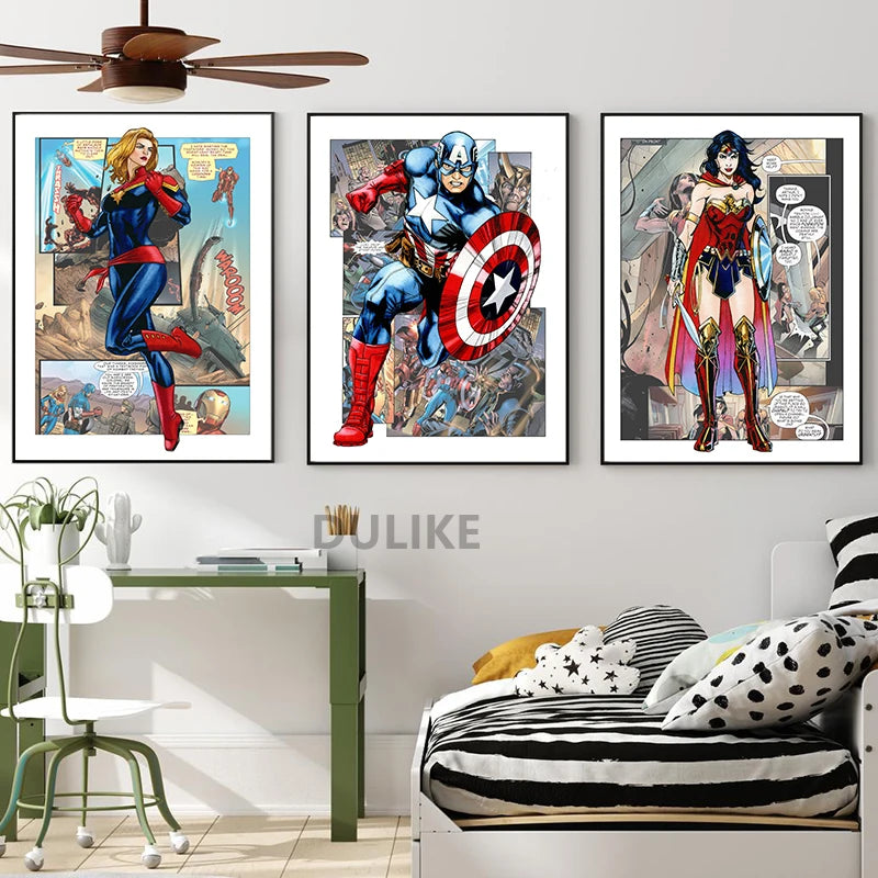 Plakat Captain America – komiks
