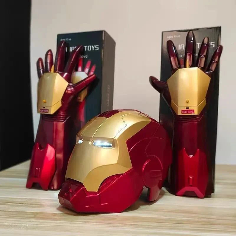 Maska Avengers Iron Man — hełm LED, 55 cm, figurka akcji