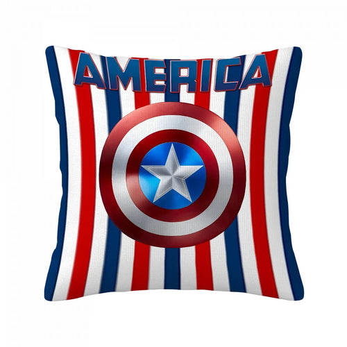 Poszewka na poduszkę Captain America – tarcza w paski