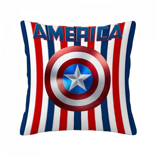 Poszewka na poduszkę Captain America – tarcza w paski