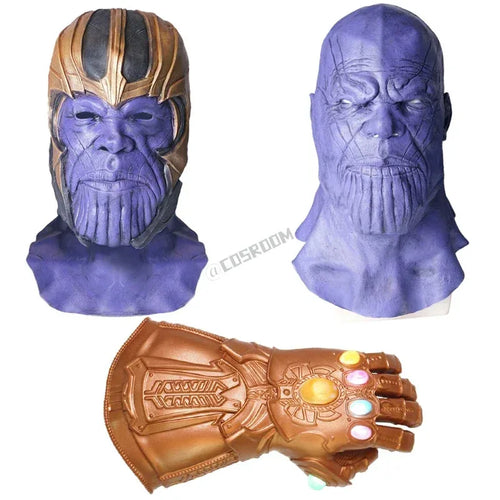 Maska cosplay Avengers Thanos – świecąca Rękawica Nieskończoności