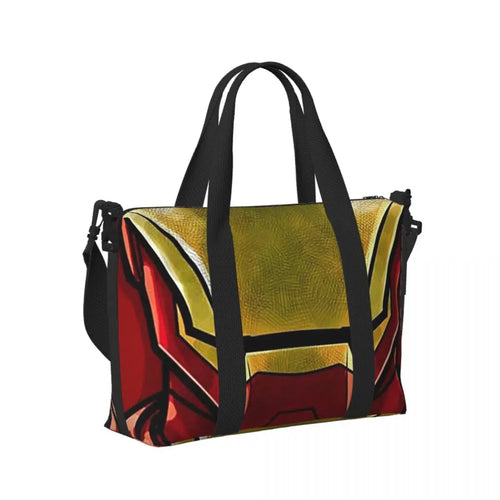 Torba typu shopper Iron Man – duży wzór czerwono-złotej maski