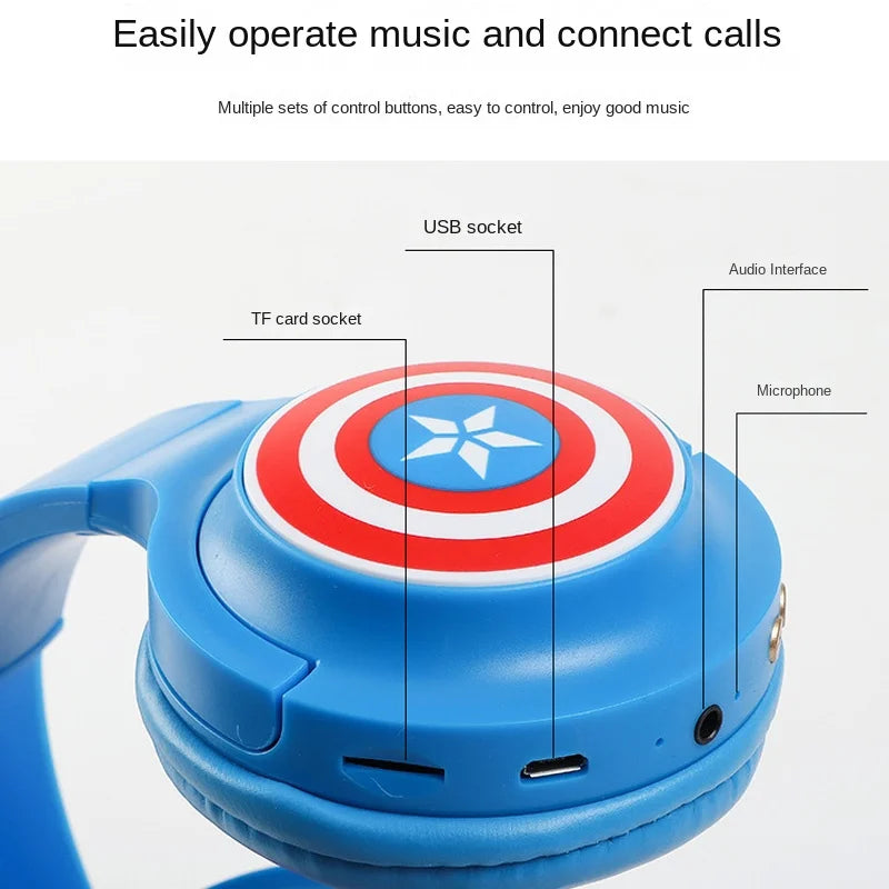 Słuchawki Bluetooth Avengers Iron Man – Czarne