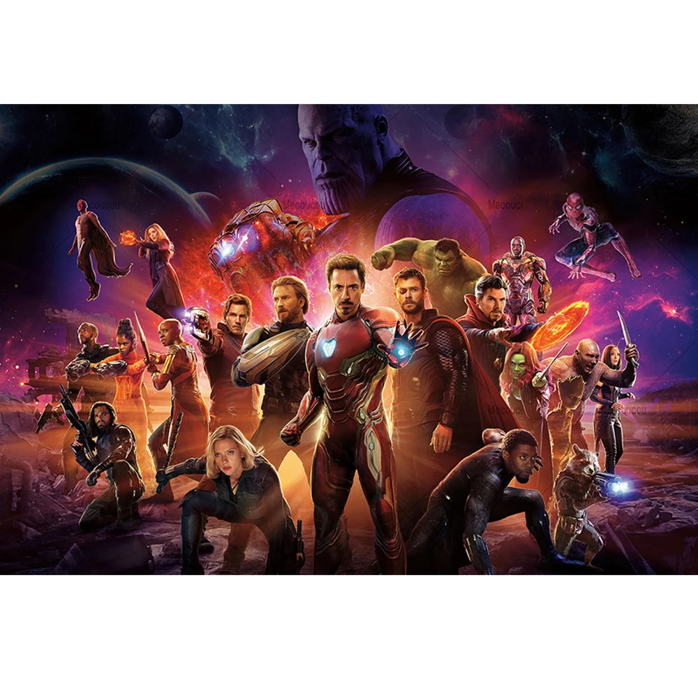 Plakat Avengers Infinity War – zagrożenie ze strony Thanosa