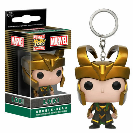 Brelok Loki – figurka w pudełku, złoty hełm