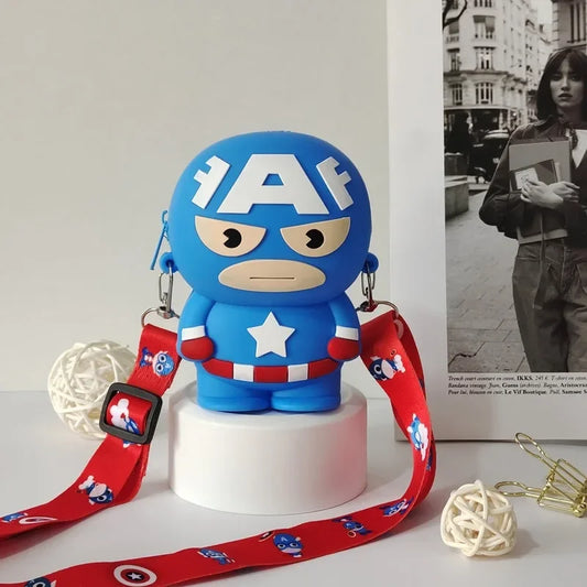 Torba na ramię z figurką Avengers Kapitan Ameryka – niebieska