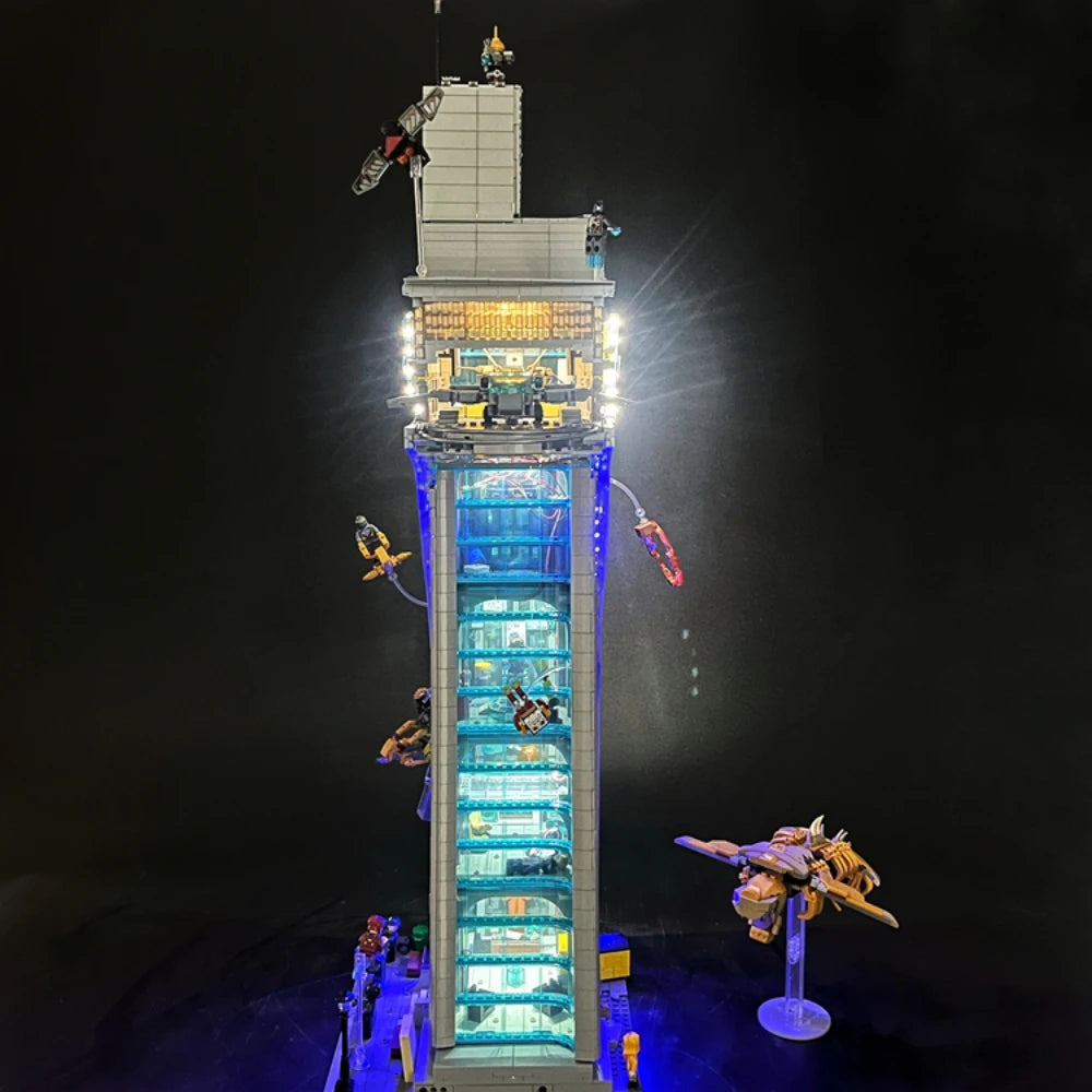 Zestaw oświetlenia LED BYB do wieży Avengers LEGO 76269 – dekoracyjne oświetlenie z pilotem