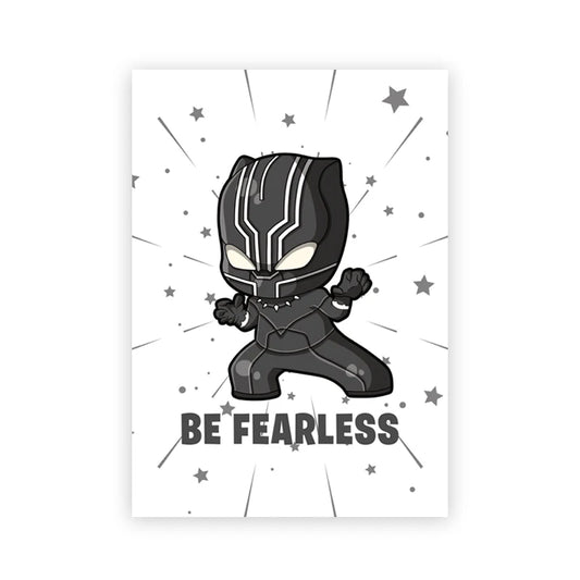 Plakat Chibi Black Panther – nieustraszony