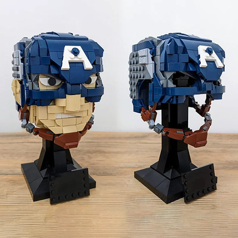 LEGO Captain America – popiersie z kaskiem z 587 klocków