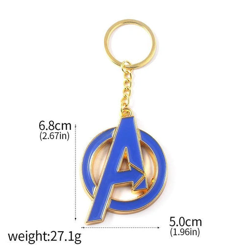 Brelok Avengers z logo A – niebieska emalia