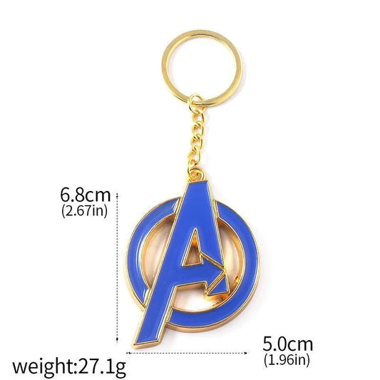 Brelok Avengers z logo A – niebieska emalia