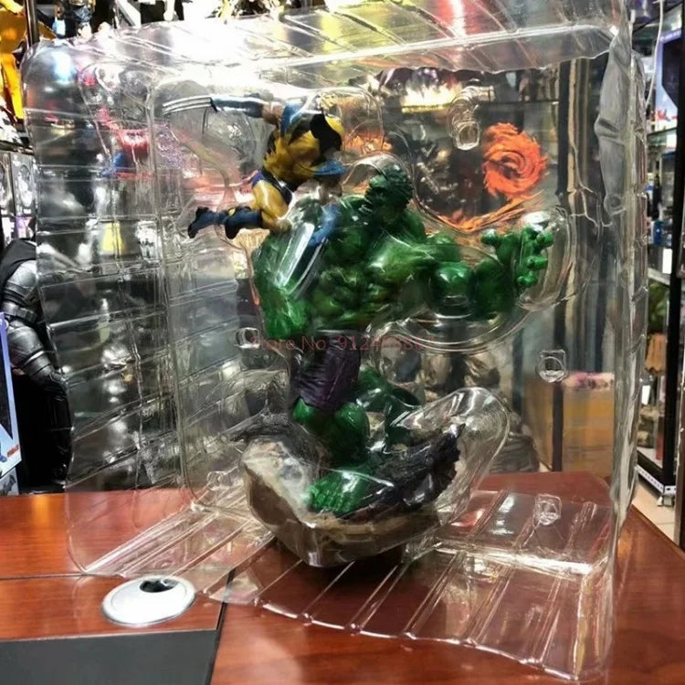 Figurka Hulk kontra Wolverine z PVC – kolekcjonerska scena walki