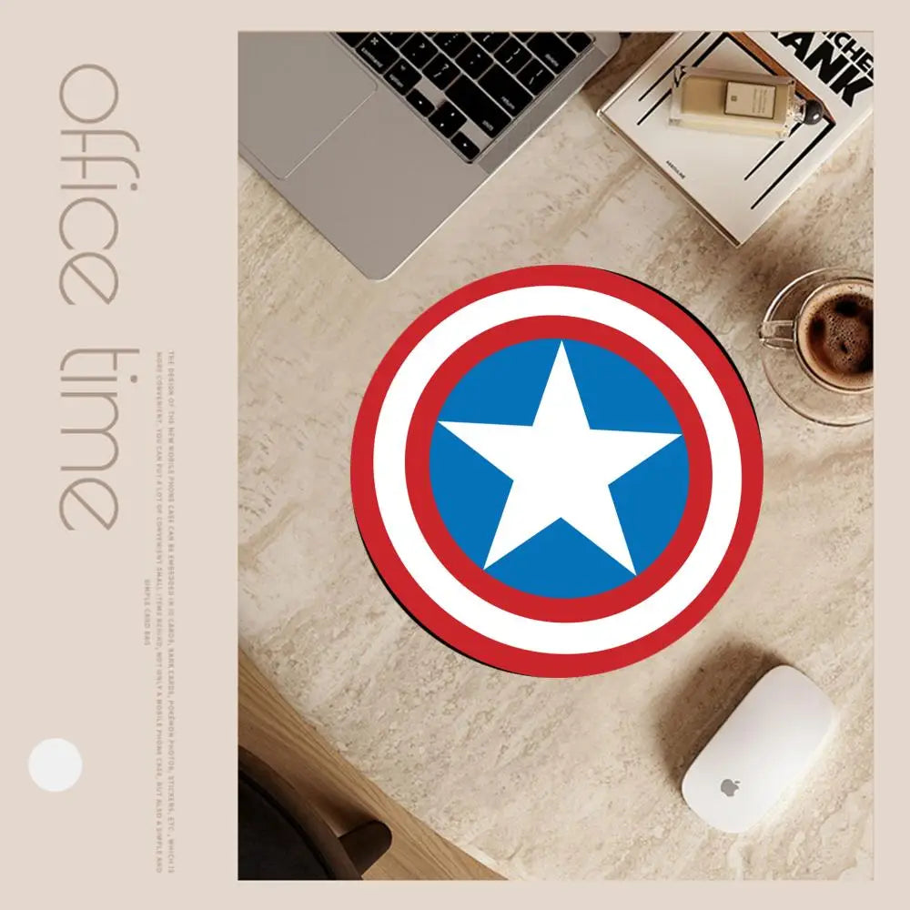 Podkładka pod mysz Avengers Captain America – Okrągła niebieska tarcza