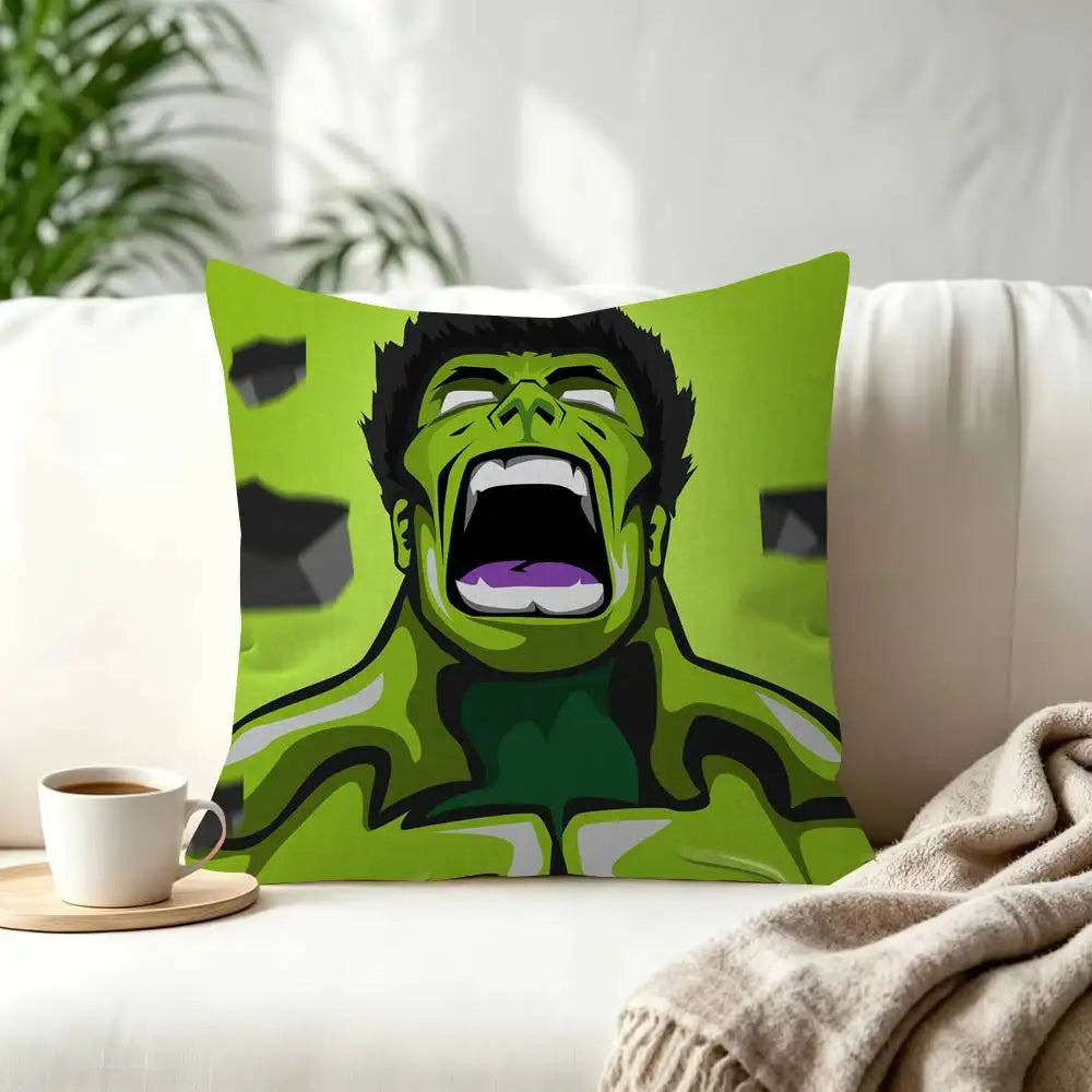 Poszewka na poduszkę Hulk – krzyk w stylu wektorowym