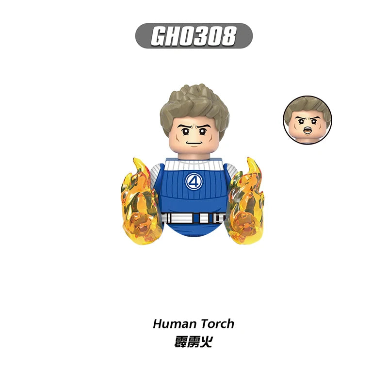 Figurka Human Torch – płomienie Fantastic Four