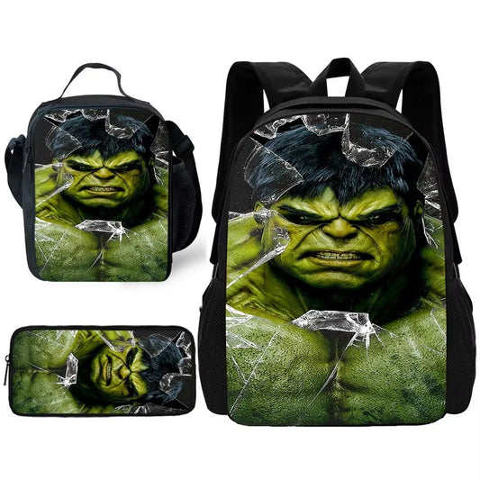 Zestaw z plecakiem Hulk – efekt rozbitego szkła na twarzy