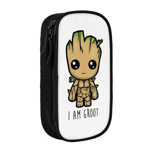Piórnik Avengers Baby Groot – „I Am Groot”, kreskówkowy styl, białe tło