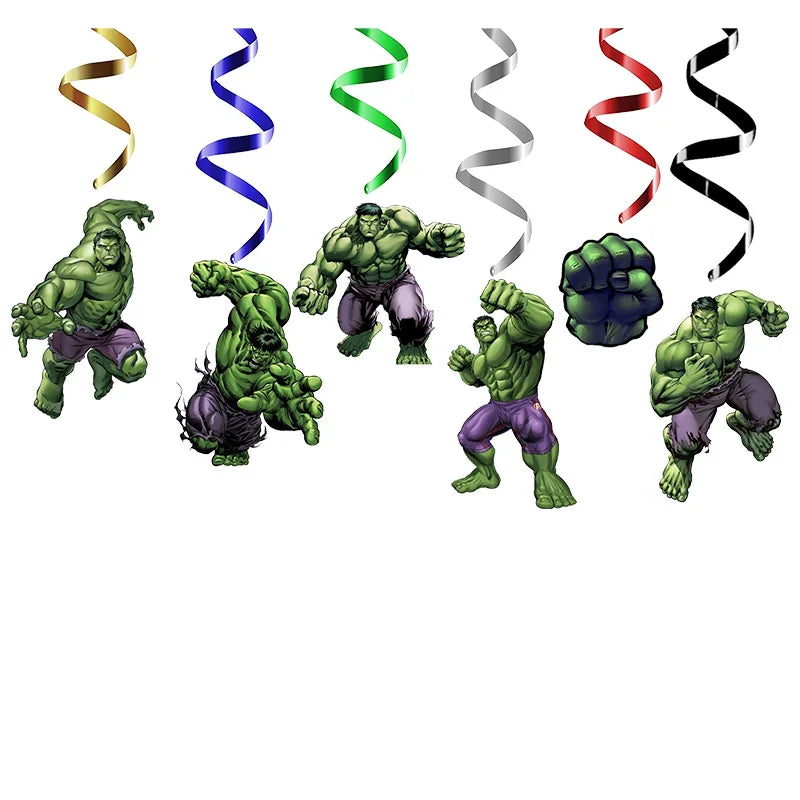 Zestaw urodzinowy Hulk – talerze, kubki, sztućce i dekoracje