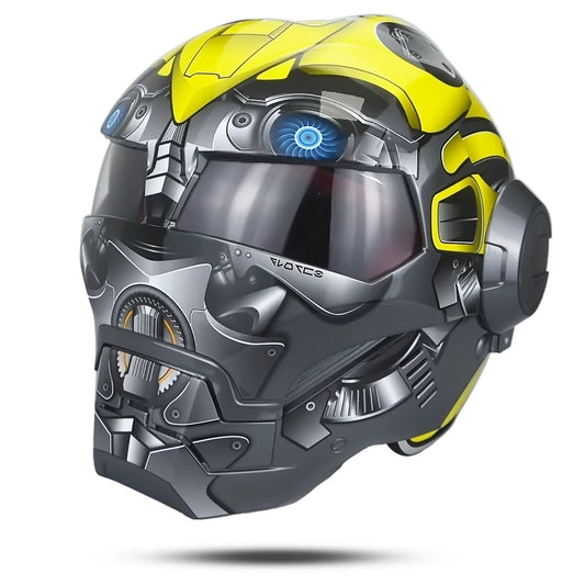Kask Iron Man Avengers – żółty cosplay w stylu pszczoły